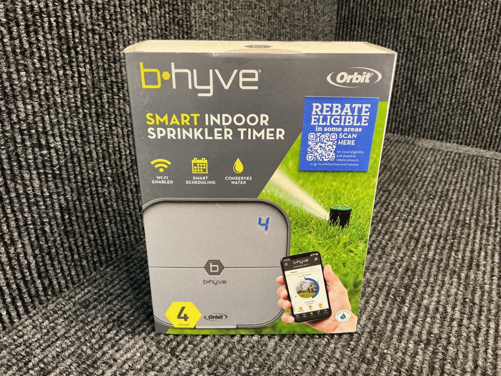 New Orbit B-hyve 4-Zone Smart Indoor Sprinkler Controller - 57915 Sealed Box New Orbit B-hyve 4-Zone Smart Indoor Sprinkler Controller - 57915 Sealed Box