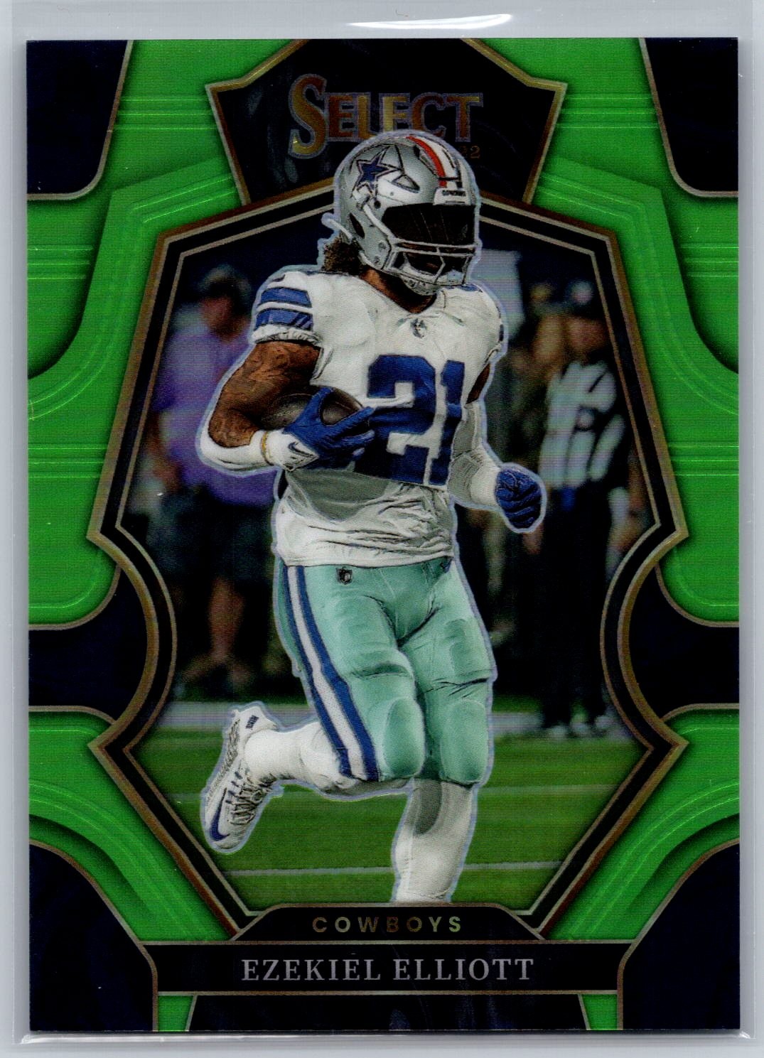 2022 Panini Select #129 Ezekiel Elliott Neon Green Prizm #/49 2022 Panini Select #129 Ezekiel Elliott Neon Green Prizm #/49