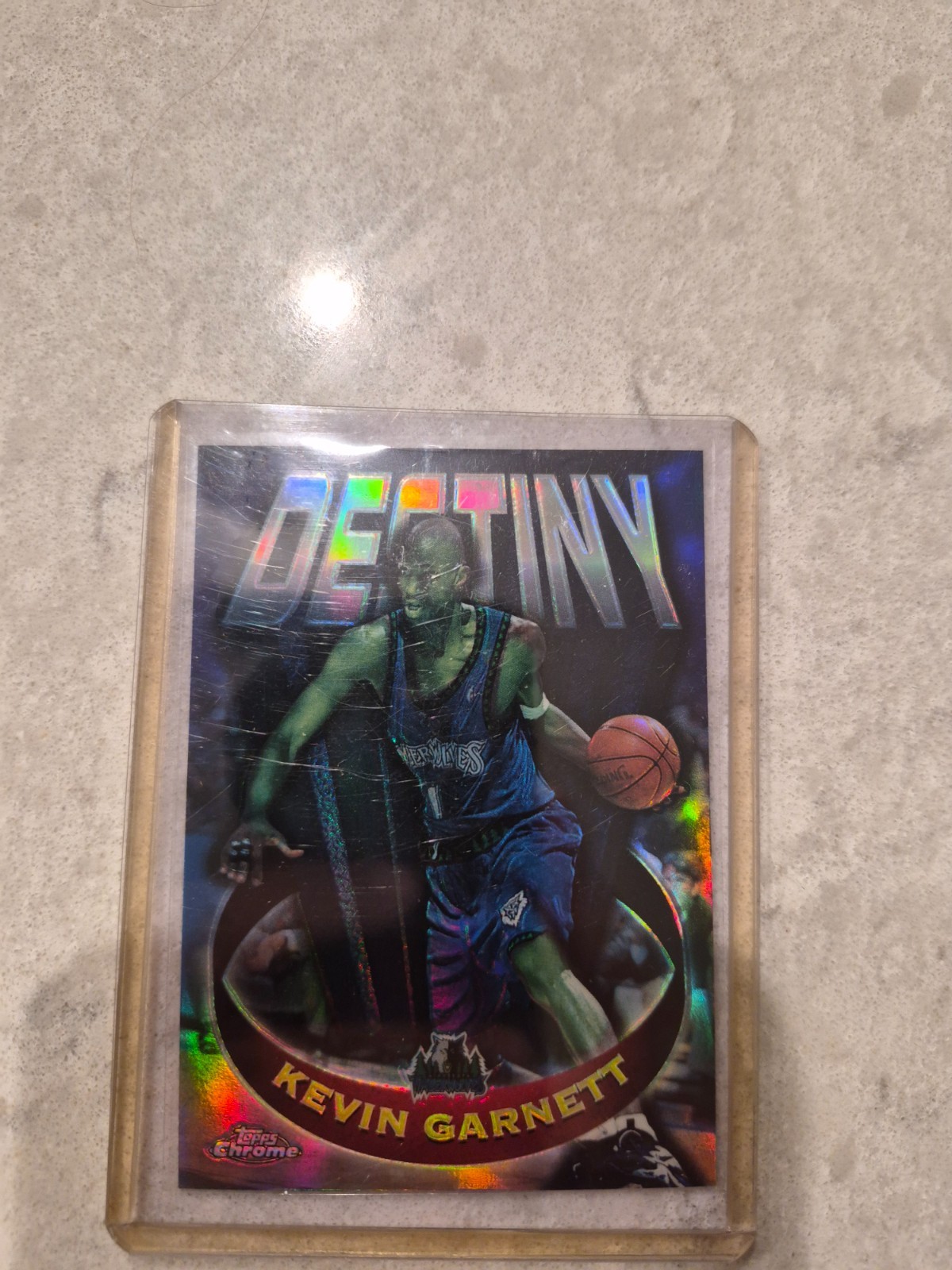 1997-98 Topps Chrome - Destiny Kevin Garnett #D2 Refractor 1997-98 Topps Chrome - Destiny Kevin Garnett #D2 Refractor