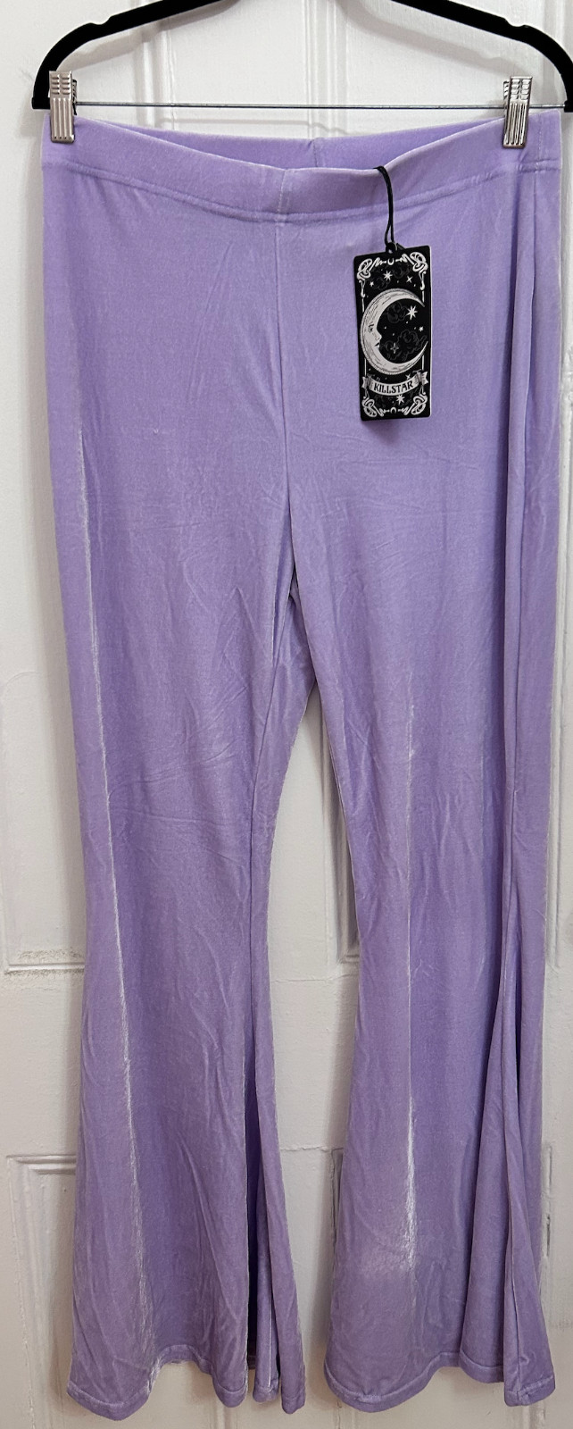 Killstar Clothing Moondance Bell Bottoms Pastel Lilac LARGE Pants NWT
