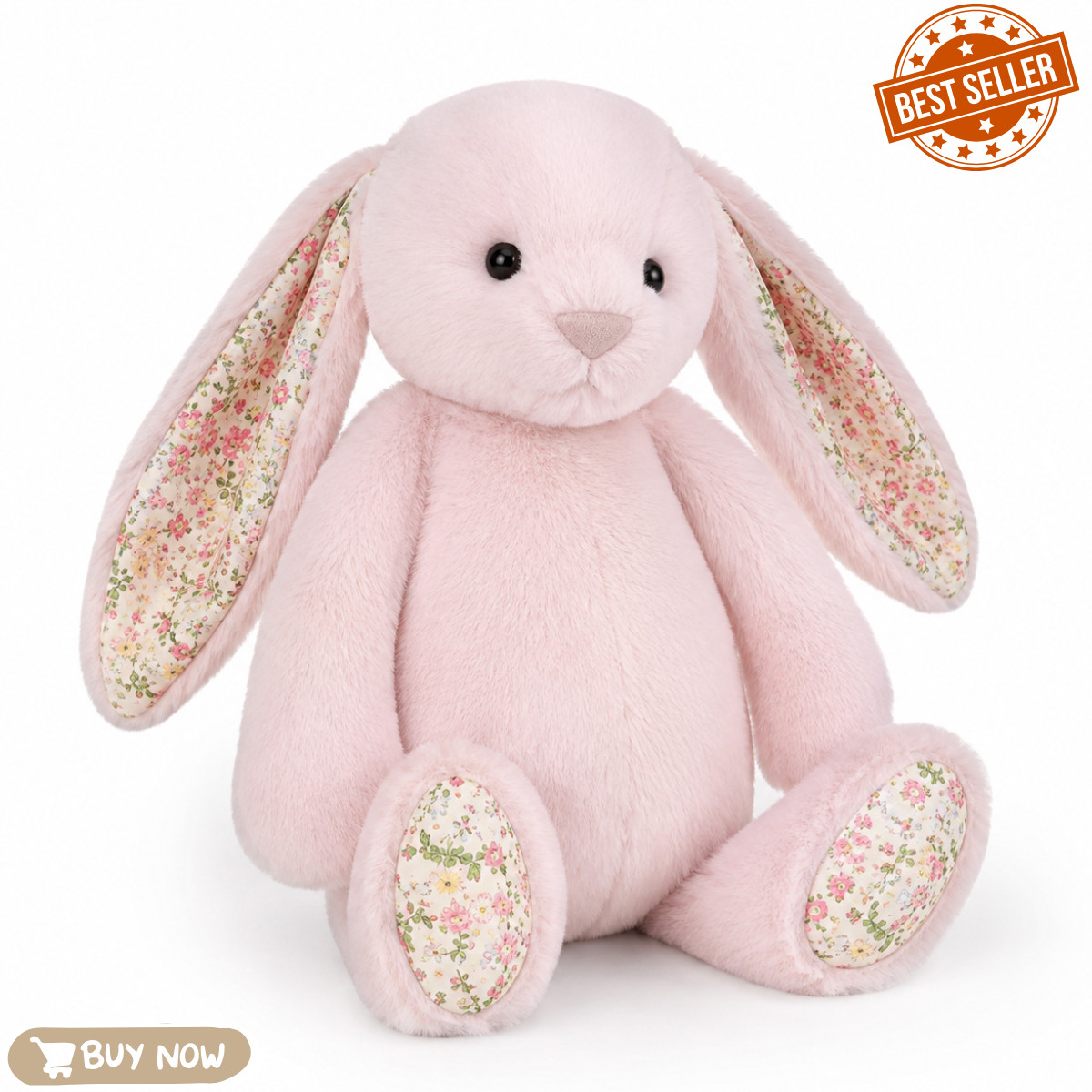 JC Pink Bunny Long Ears Plush Toy Soft Stuffed Animal Rabbit JC Pink Bunny Long Ears Plush Toy Soft Stuffed Animal Rabbit