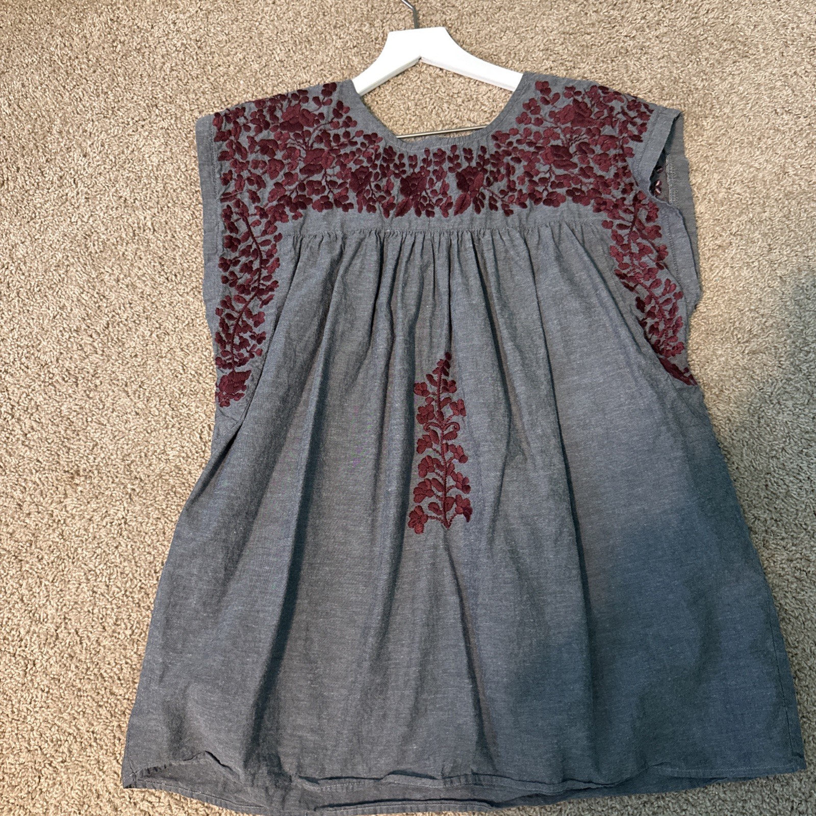 Spirit Dress Women’s Size L /XL Embroidered Boho Floral Tunic Top Blouse A&M Spirit Dress Women’s Size L /XL Embroidered Boho Floral Tunic Top Blouse A&M