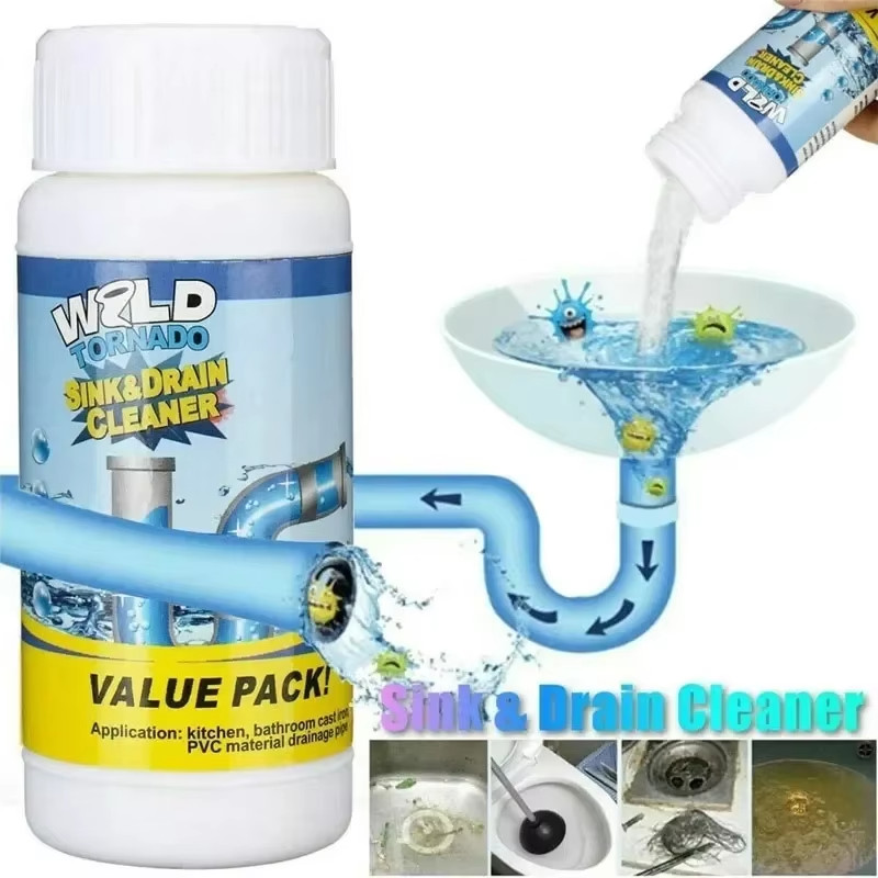 1-2 PCS Wild Sink & Drain Cleaner, Wild Tornado Drain Cleaner