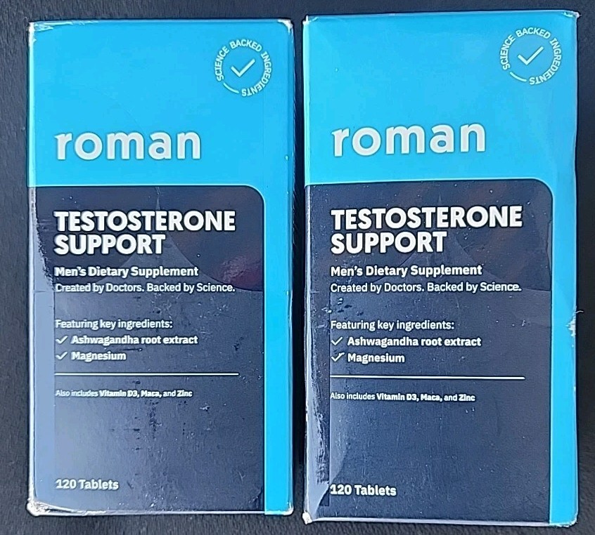 2-Roman Testosterone Booster Male Enhancement Support 120 Ct