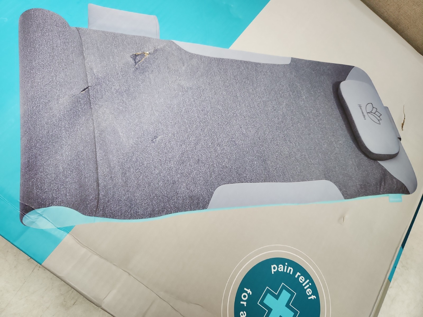 NEW Homedics Home Stretch Motion Massage Mat. Grey NEW Homedics Home Stretch Motion Massage Mat. Grey