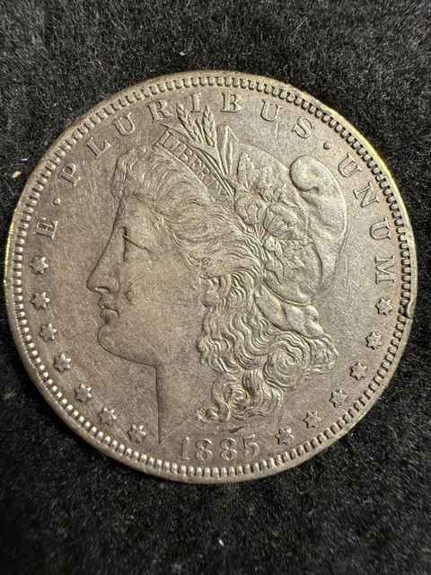 1885-S Morgan Silver Dollar Better Date 90% Silver Coin Very Nice SHIPS FREE