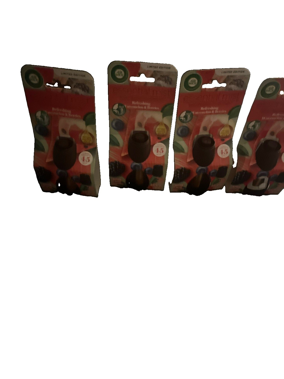 LOT OF 4 AIR WICK ESSENTIAL OIL MIST REFILLS REFRESHING WATERMELON & BERRIES LTD LOT OF 4 AIR WICK ESSENTIAL OIL MIST REFILLS REFRESHING WATERMELON & BERRIES LTD