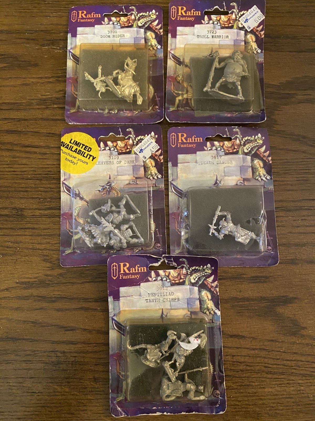 Lot of 5 Vintage RAFM Fantasy Metal Miniatures NIB OOP D&D Warhammer RPG Lot of 5 Vintage RAFM Fantasy Metal Miniatures NIB OOP D&D Warhammer RPG