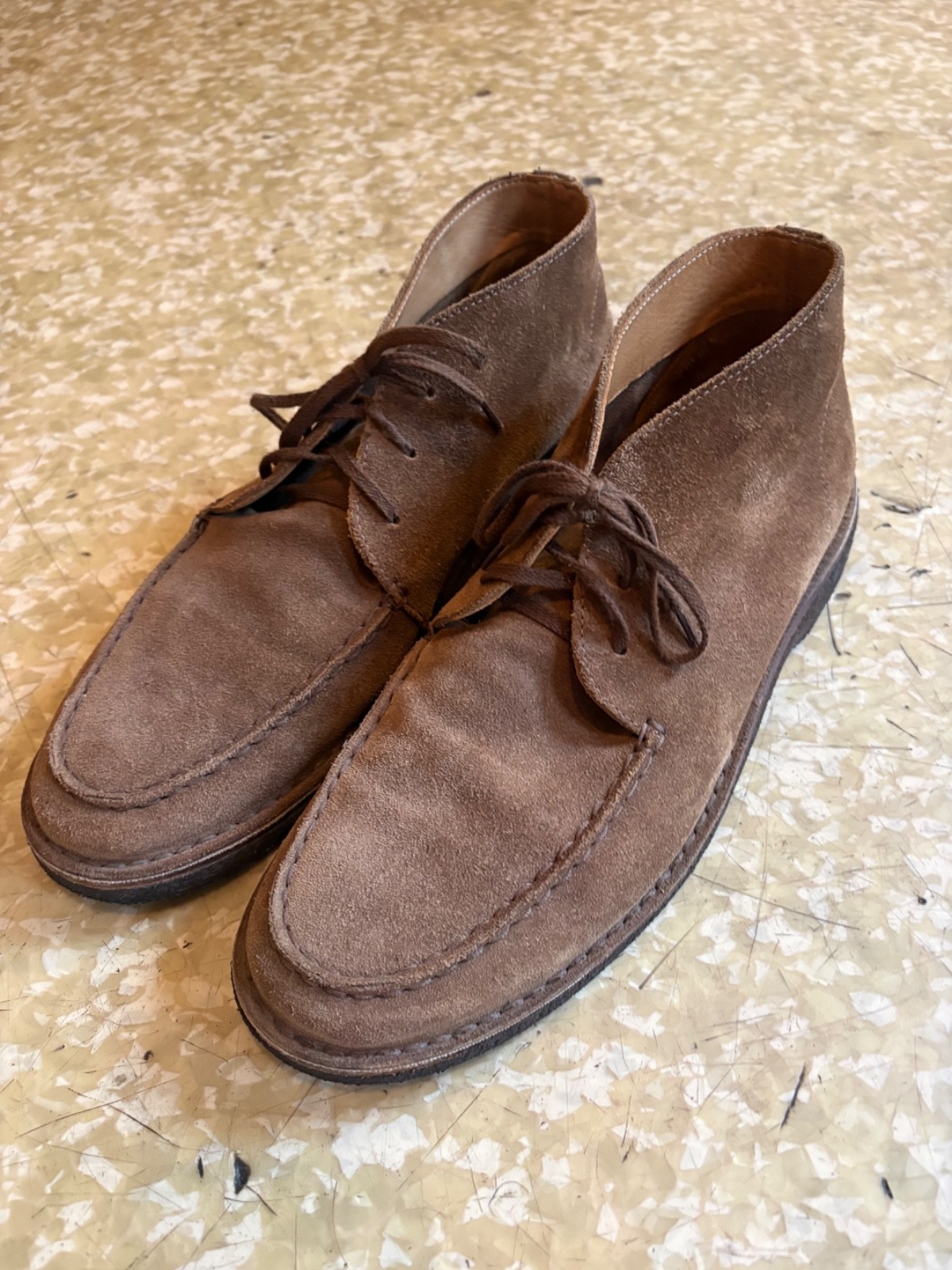 Drake’s London Crosby Moc-Toe Chukka Boot Tan Brown Suede UK Size 11 US Size 12 Drake’s London Crosby Moc-Toe Chukka Boot Tan Brown Suede UK Size 11 US Size 12