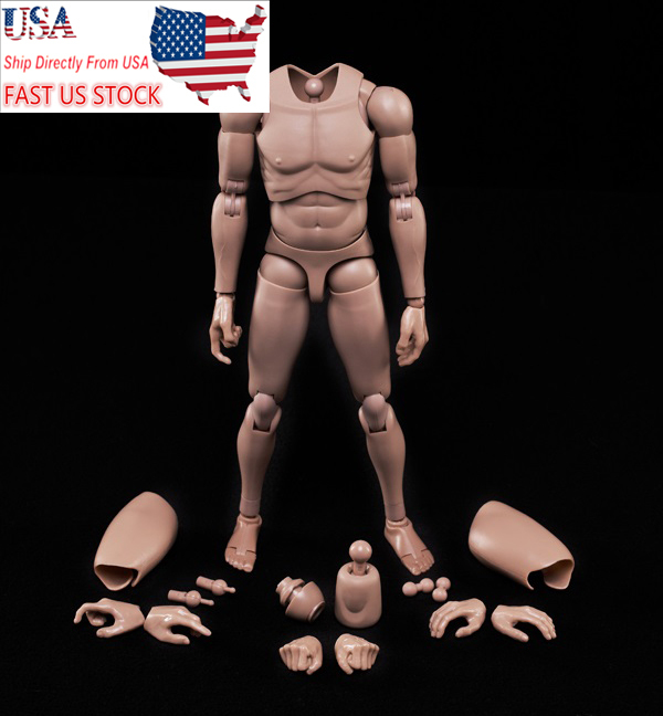 1/6 MX02-A Europe Skin Male Figure Body Model Toy with Neck For 12 1/6 MX02-A Europe Skin Male Figure Body Model Toy with Neck For 12