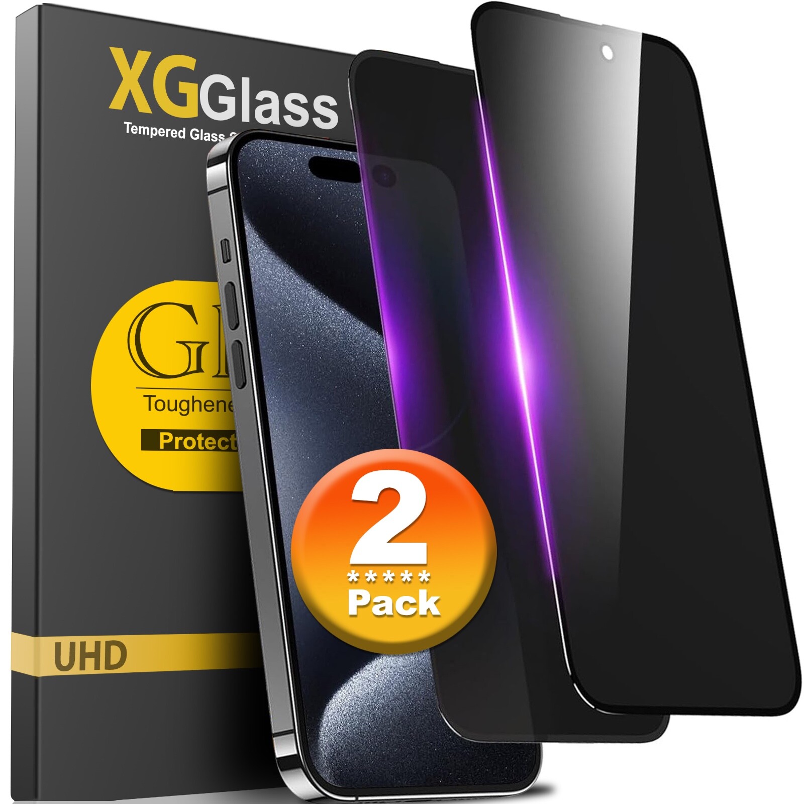 iPhone 18 17 17e 16e 15 Pro Max 14 13 12 11 Plus Privacy Glass Screen Protector
