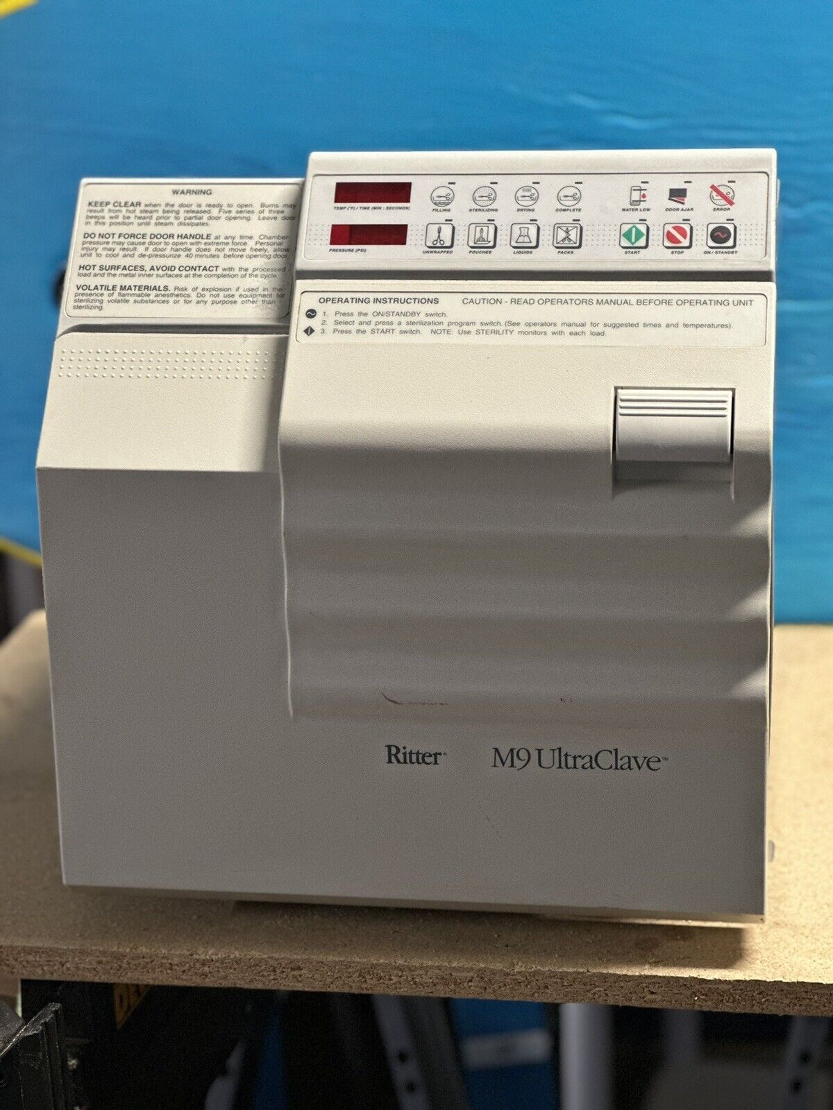 Midmark Ritter M9 Ultraclave Sterilizer Automatic Autoclave