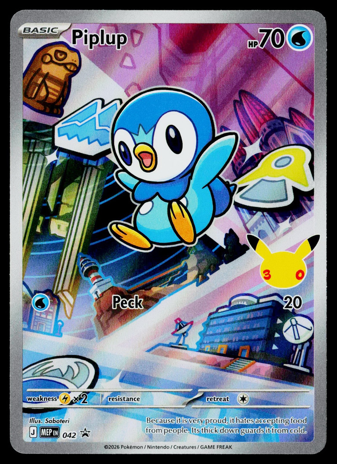 Piplup Holofoil EN [MEP - 042] NM