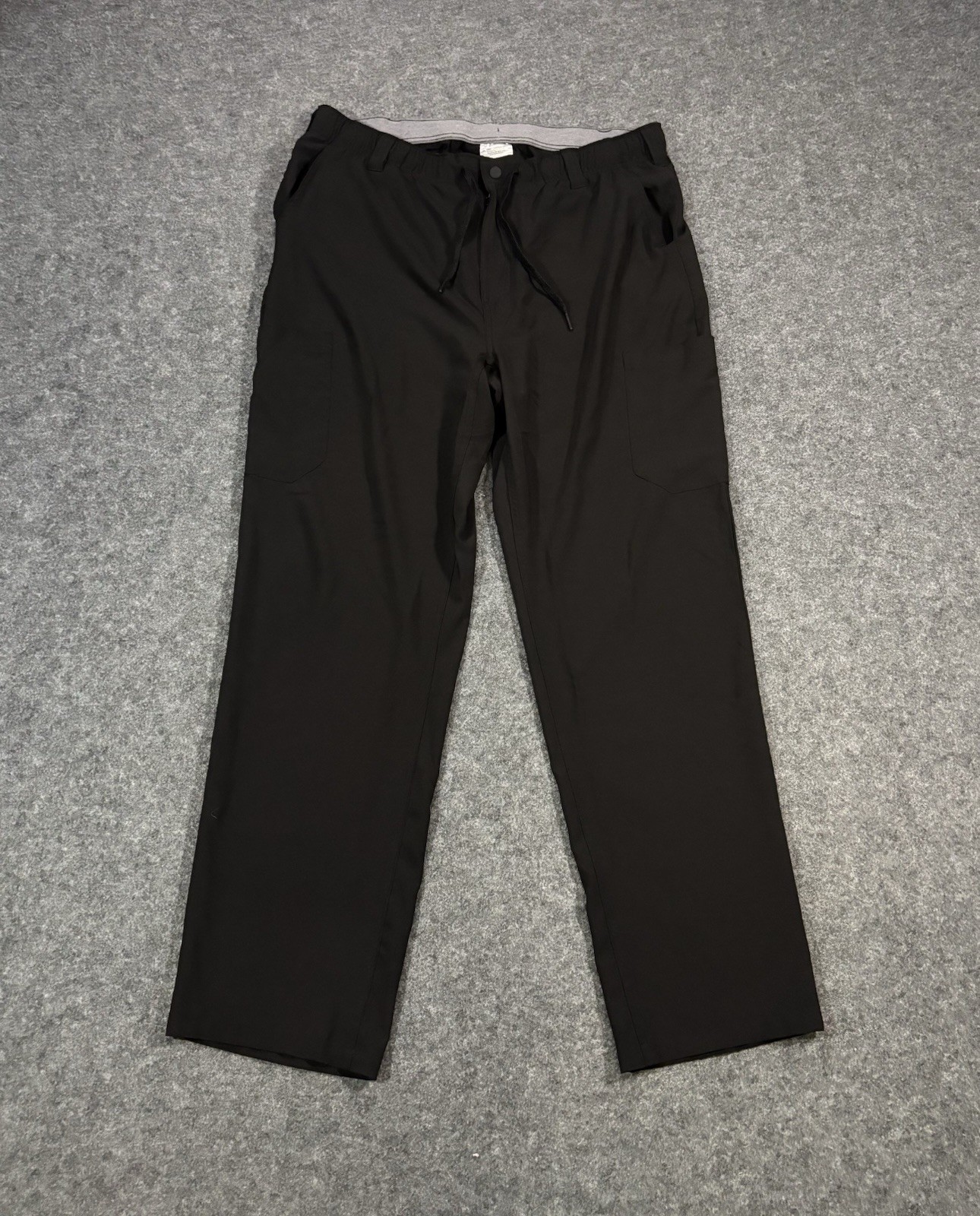 Carhartt Force Cross-Flex Scrub Pant Mens Large Straight Leg Drawstring Black