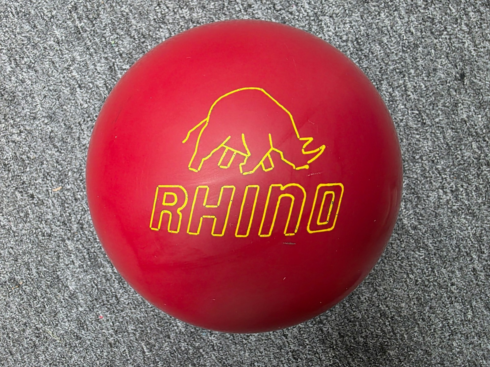 15 lbs USED Brunswick RED RHINO URETHANE bowling ball