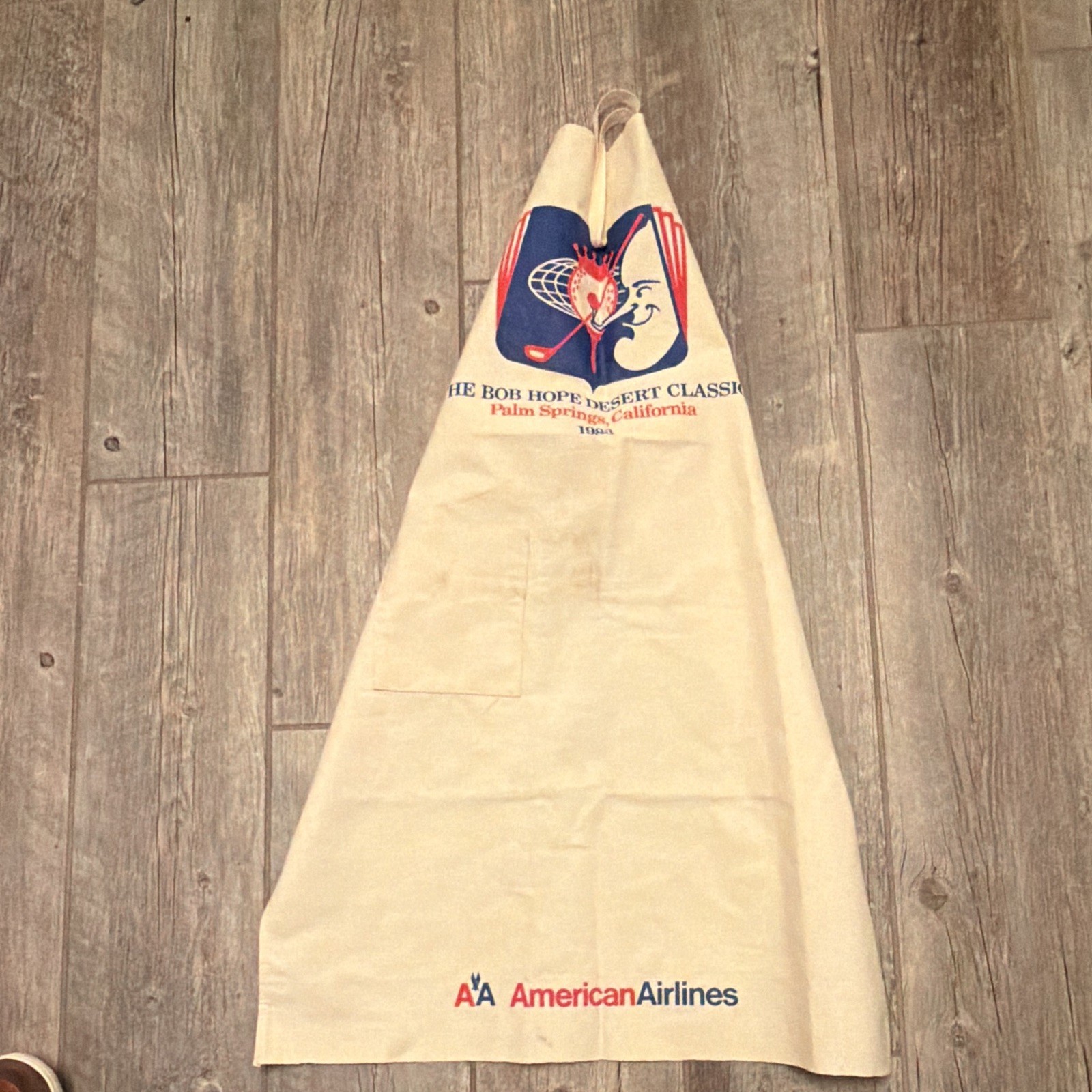 Vintage 1983 Bob Hope Desert Classic Golf Apron Palm Springs American Airlines Vintage 1983 Bob Hope Desert Classic Golf Apron Palm Springs American Airlines