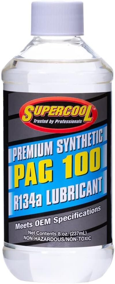 Supercool A/C Compressor P100-8 PAG 100 Lubricant OIL 8oz