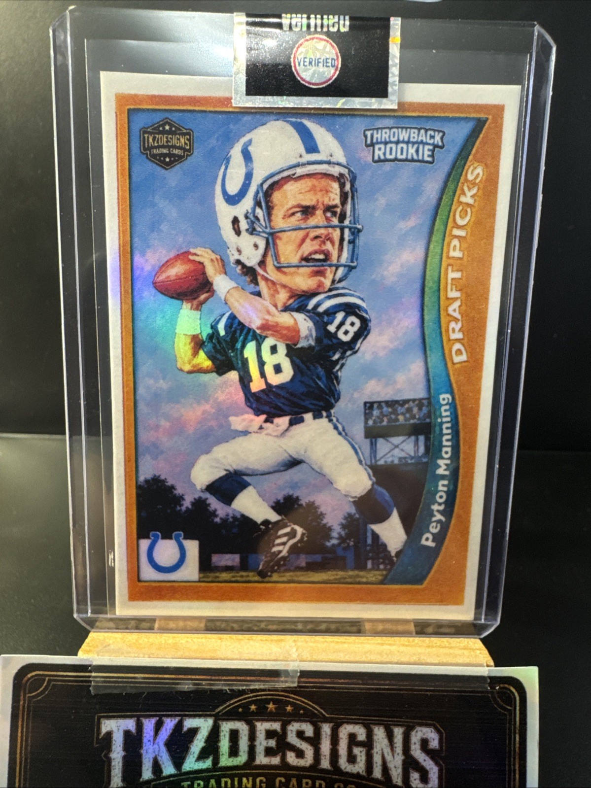 2026 Tkzdesigns Throwback Rookie Peyton Manning PM1 Indianapolis Colts