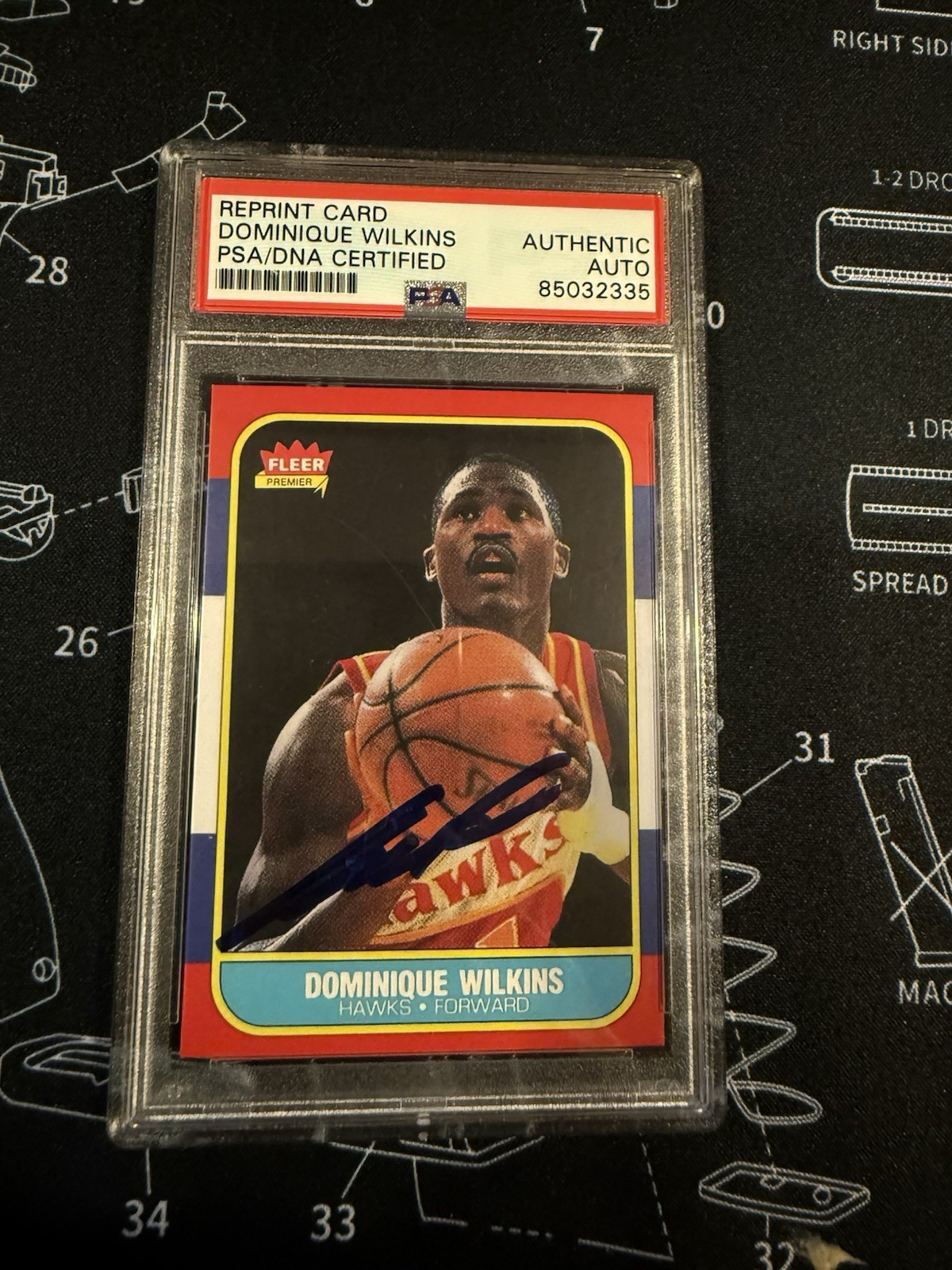 Signed 1986-87 Fleer - Dominique Wilkins #121 Signed 1986-87 Fleer - Dominique Wilkins #121