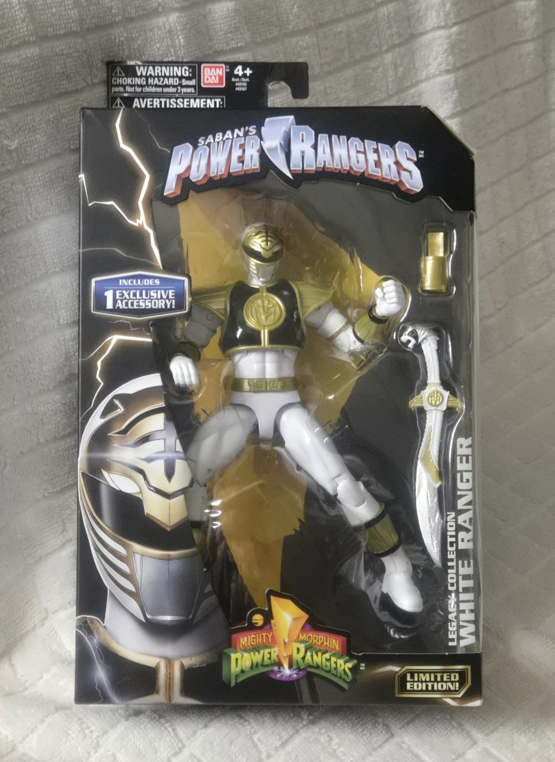 Mighty Morphin Power Rangers Legacy Collection WHITE Ranger 6\