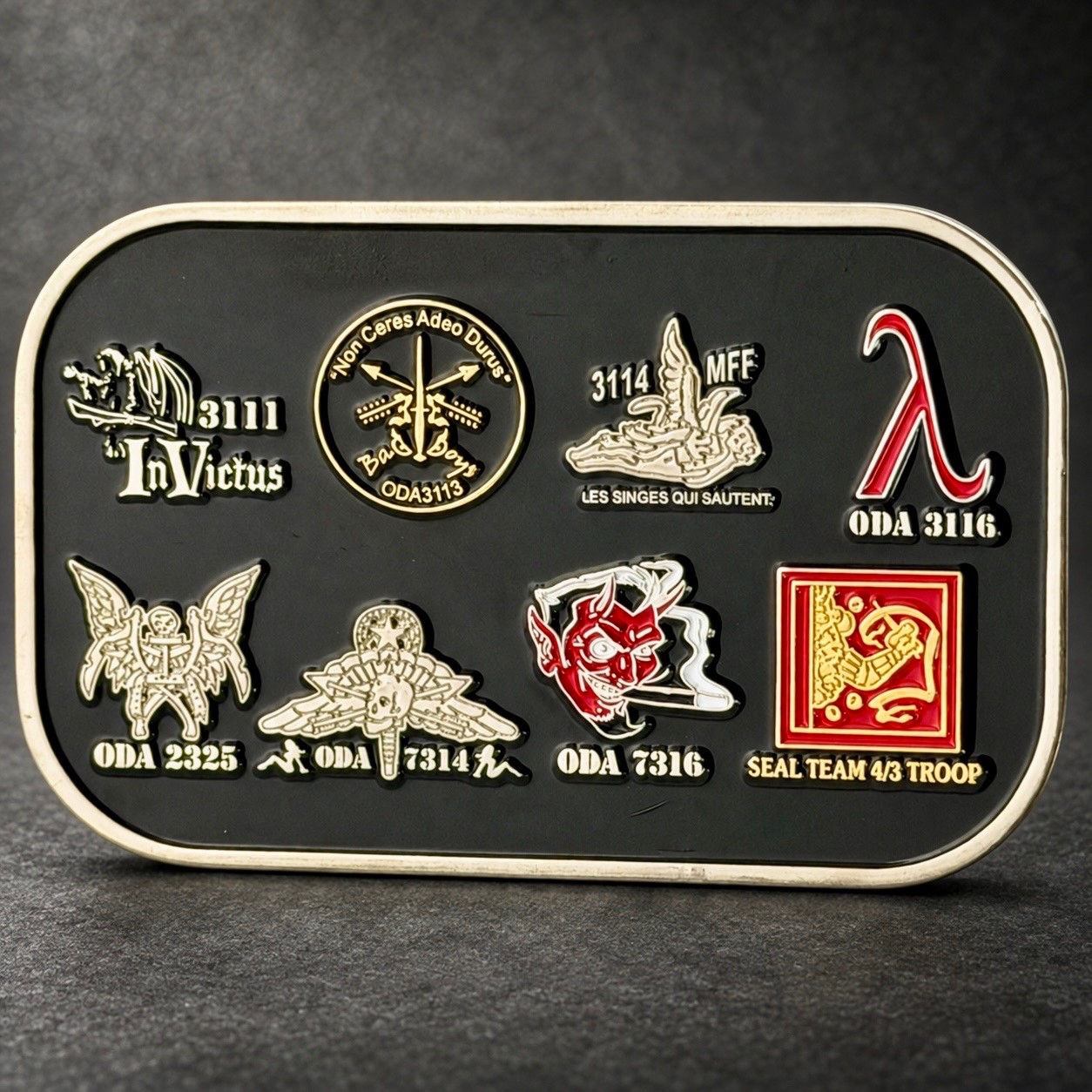 3rd SFG AOB 3110 OEF XVI Multi-Team Special Forces SEAL Challenge Coin SOF SF