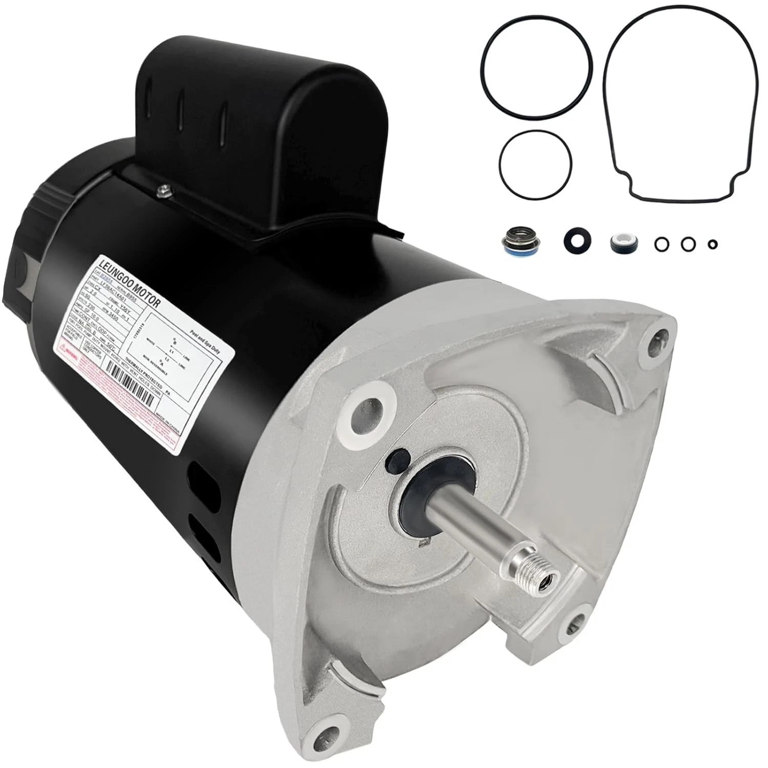 Efficient 2HP Pool Pump Motor - 3450 RPM, Includes Replacement Parts &