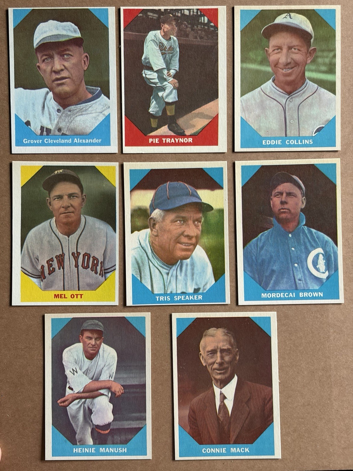 1960 Fleer Baseball Greats - group of 7 incl. Grover Cleveland Alexander #5 1960 Fleer Baseball Greats - group of 7 incl. Grover Cleveland Alexander #5