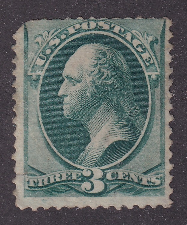 MATT'S STAMPS SCOTT #147 GEORGE WASHINGTON 3-CENT 1870-71 ISSUE, MRG CV$80