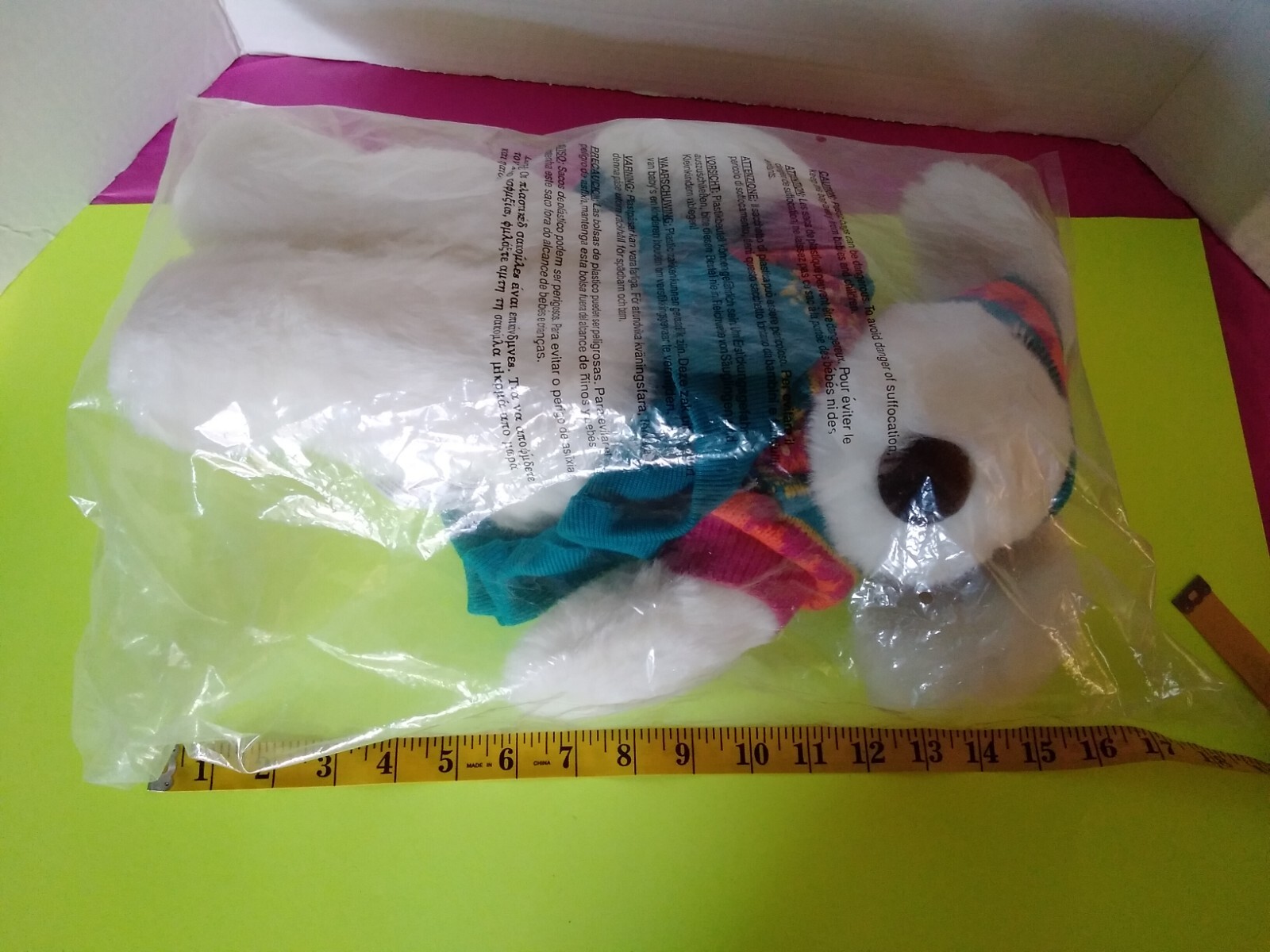 Plush Vintage NEW 1997 ERTL Collectibles Le Mutt FIFI LA FEMME White W/Blue Eyes Plush Vintage NEW 1997 ERTL Collectibles Le Mutt FIFI LA FEMME White W/Blue Eyes