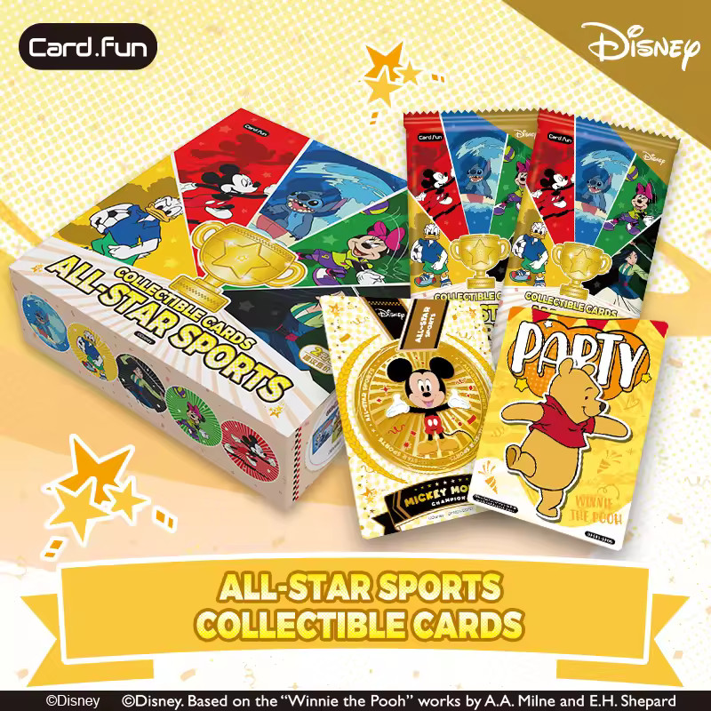 Disney All Star Sports Card fun Booster Box 80 Trading Cards Anime OFFICIAL NEW