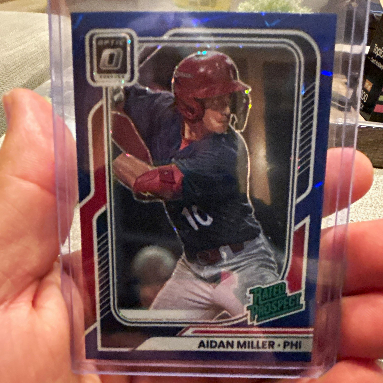 Panini 2024 Donruss Optic Aidan Miller Phillies Rated Prospect #111 Panini 2024 Donruss Optic Aidan Miller Phillies Rated Prospect #111