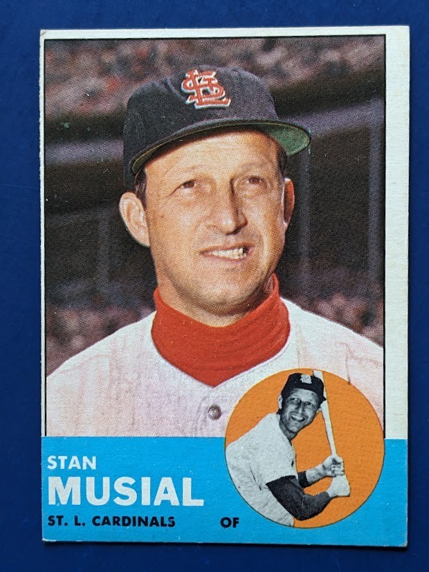 1963 Topps - Stan Musial HOF #250 - St. Louis Cardinals VGEX 1963 Topps - Stan Musial HOF #250 - St. Louis Cardinals VGEX