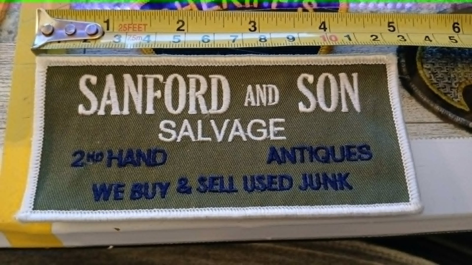 Sanford & Son sign Patch Fred Lamont Redd Foxx Demond Wilson Hat Cap Rare Shirt Sanford & Son sign Patch Fred Lamont Redd Foxx Demond Wilson Hat Cap Rare Shirt