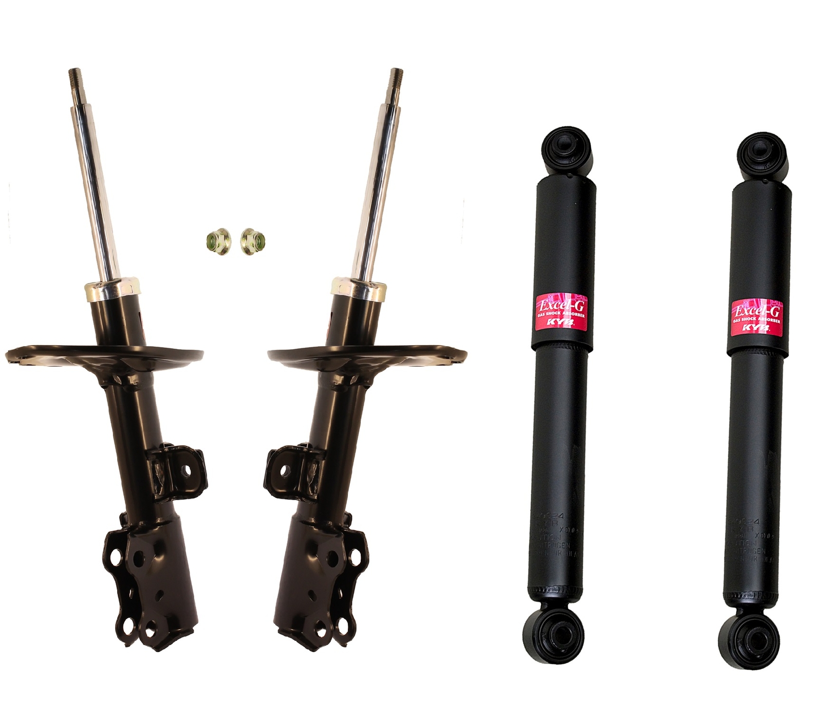 KYB Excel-G Front and Rear Suspension Strut & Shock Absorber Assembly Kit