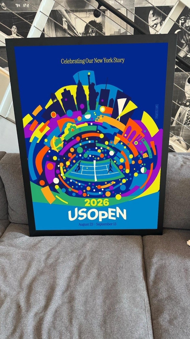 US Open 2026 New York Story Tennis Poster
