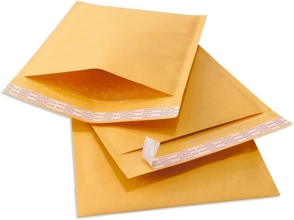 100 #000 4x8 Kraft Paper Bubble Padded Envelopes Mailers Shipping Case 4\