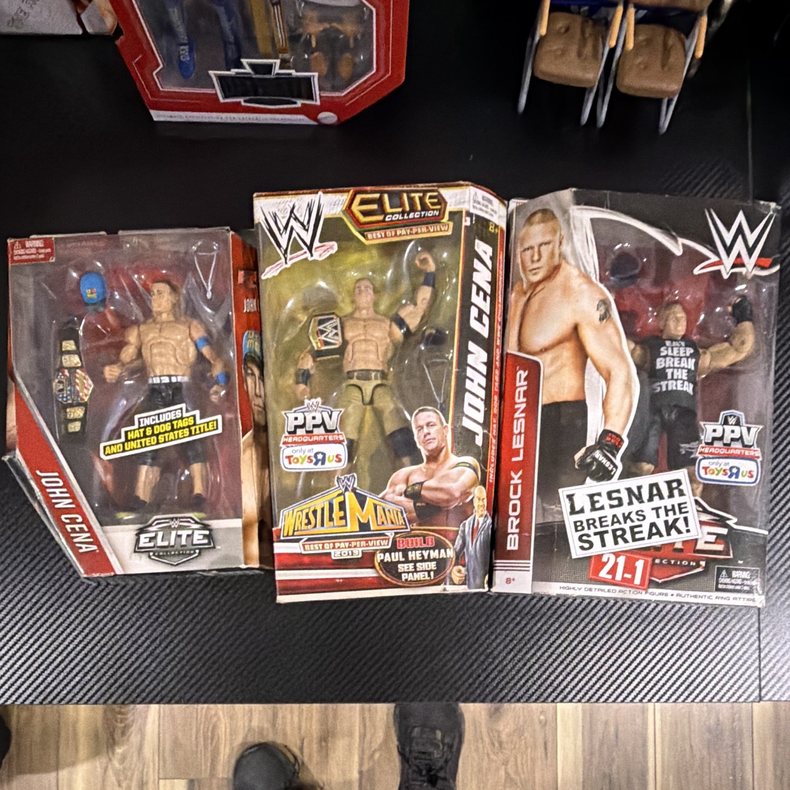 John Cena and Brock Lesnar WWE Action Figure Lot Of 3 NIB John Cena and Brock Lesnar WWE Action Figure Lot Of 3 NIB