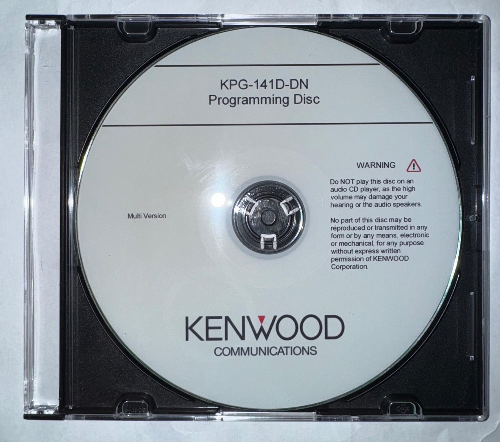 KENWOOD KPG-141D-DN SOFTWARE FOR NX RANGE OF RADIOS MULTI VERSIONS.