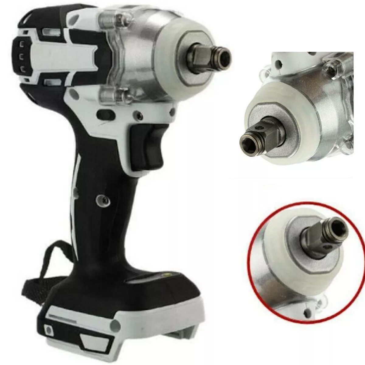  1/2\'\' Cordless Electric Impact Wrench Gun High Power Driver for Makita Battery