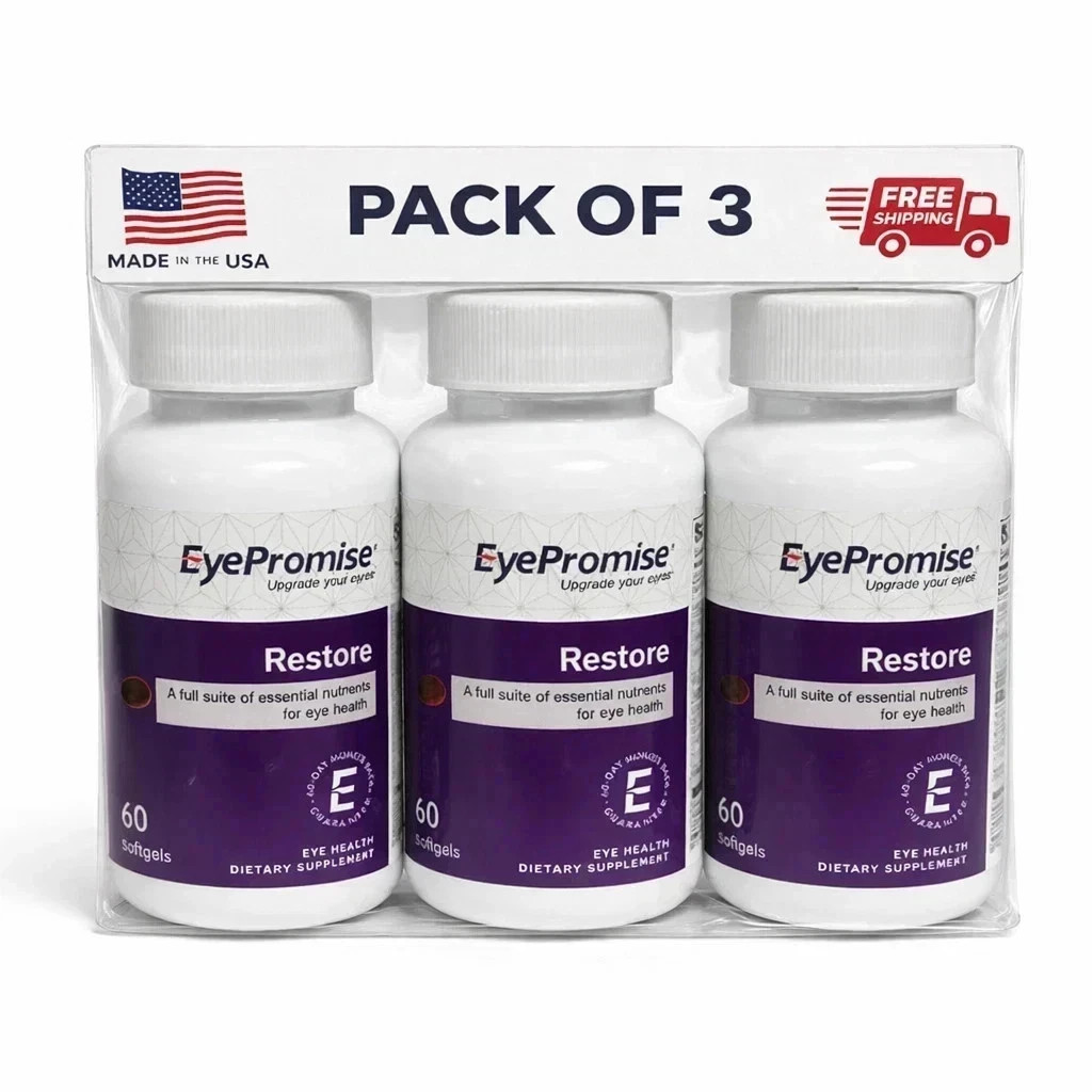 3 Pack EyePromise Restore Macular Health Supplement 180 Softgels NEW SEALED USA 3 Pack EyePromise Restore Macular Health Supplement 180 Softgels NEW SEALED USA