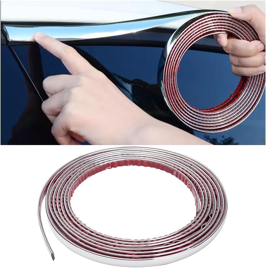 25ft Moldura de moldura cromada 1/2