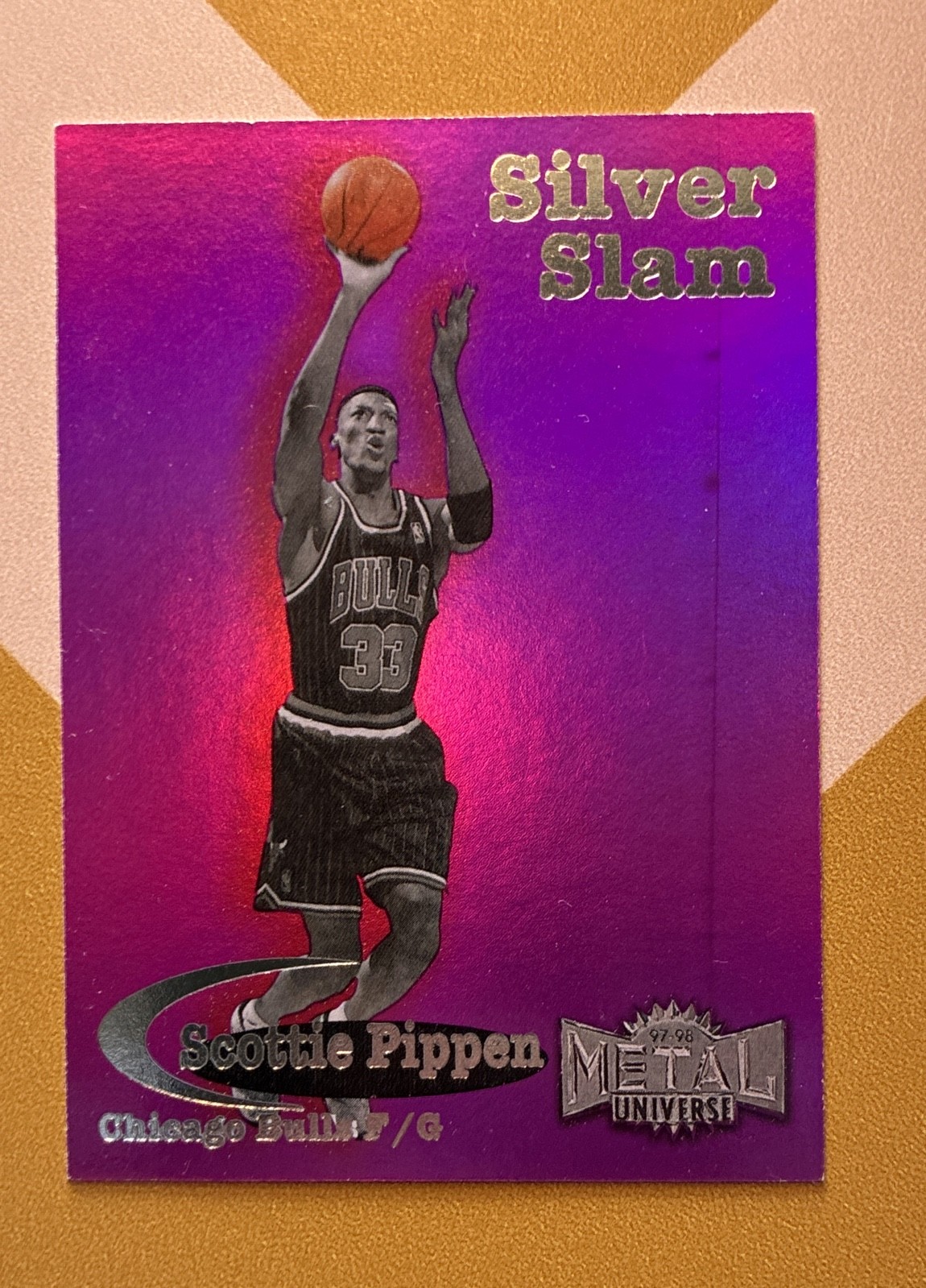 1997-98 Metal Universe - Silver Slam Scottie Pippen #4 SS (scratch Line Middle)