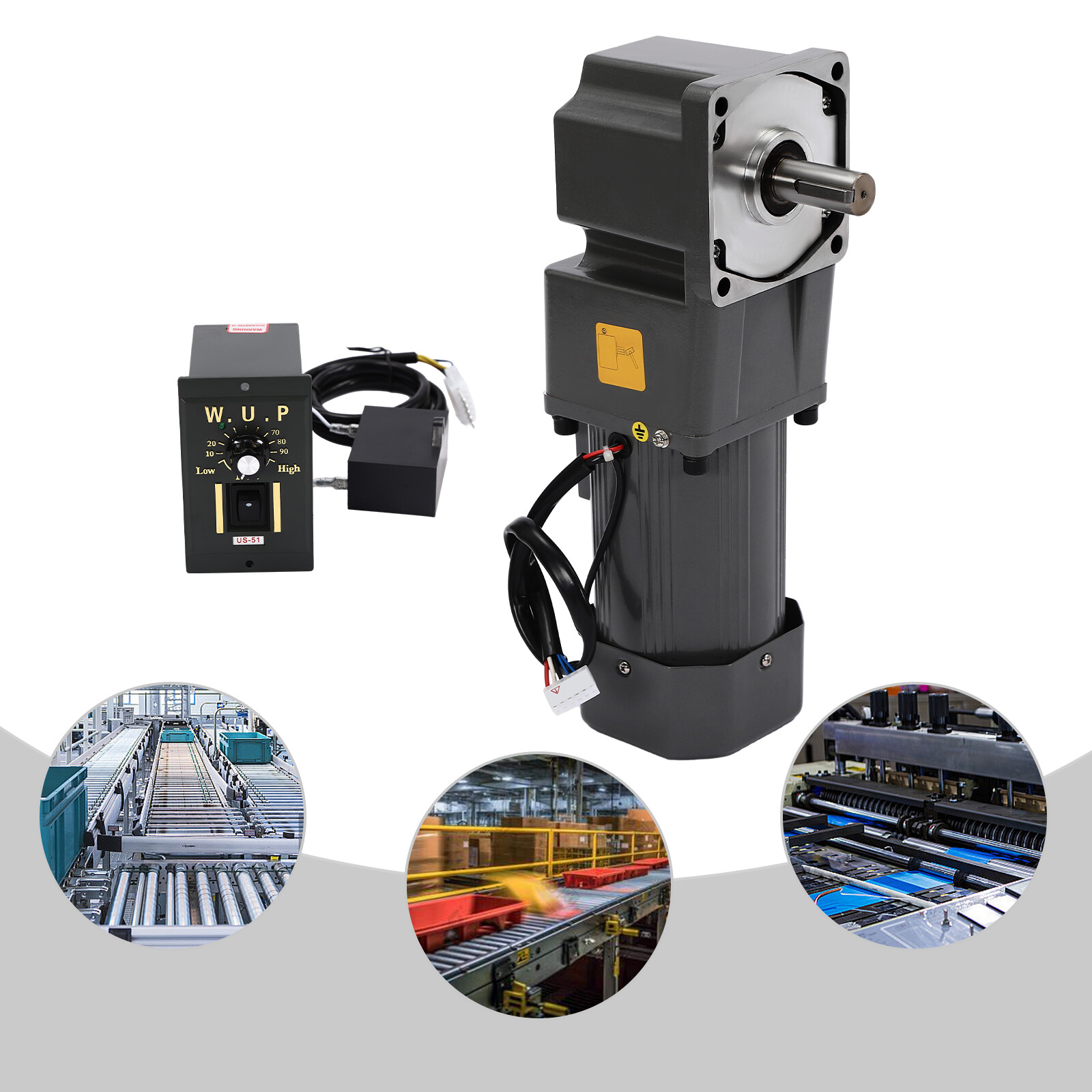 110V 200W Adj table Speed AC Gear Reduction Motor Reversible Motor w/Controller