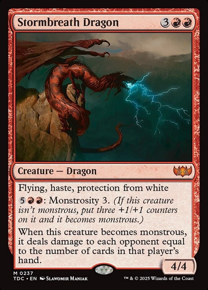 Stormbreath Dragon - TDC - #237 - Mythic - Near Mint (NM)