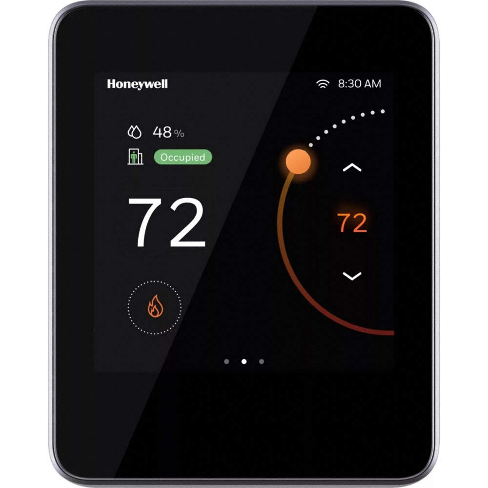 HONEYWELL TC500 Smart Thermostat,Black,Plastic,4 1/2\