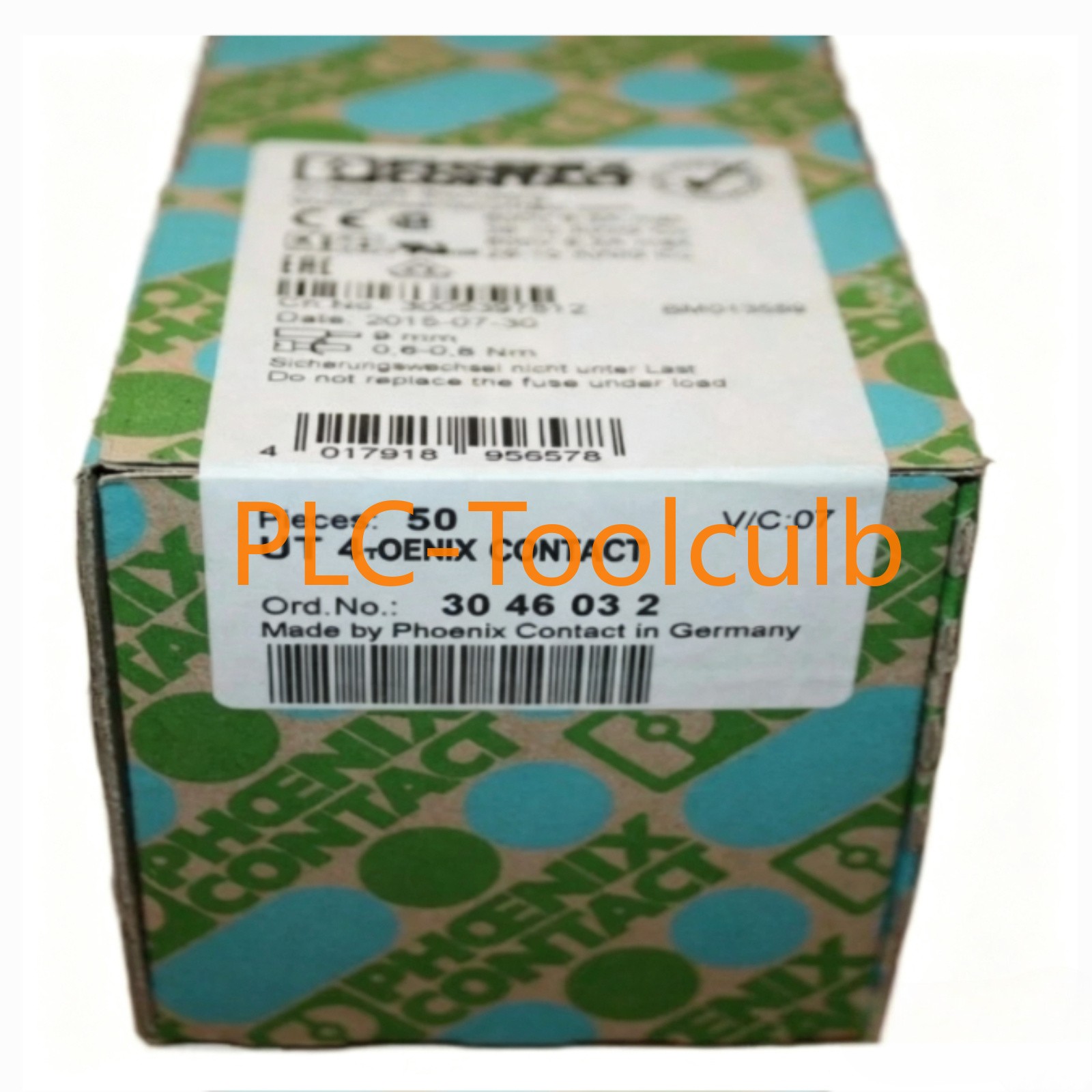 50PCS/box NEW Phoenix Contact 3046032 Fuse Terminal Block UT 4-HESI (5X20)
