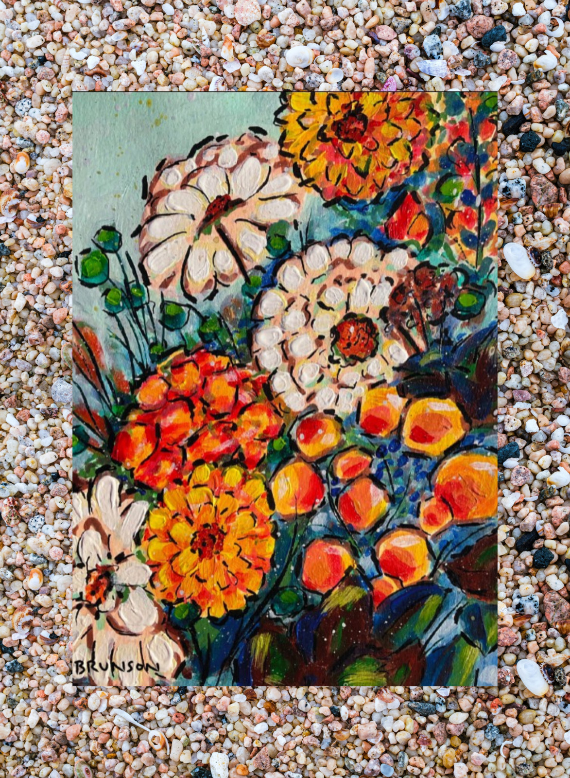 ACEO Art Card PRINT of Hand Painted & Signed Acrylic Original 3.5inx2.5in ACEO Art Card PRINT of Hand Painted & Signed Acrylic Original 3.5inx2.5in