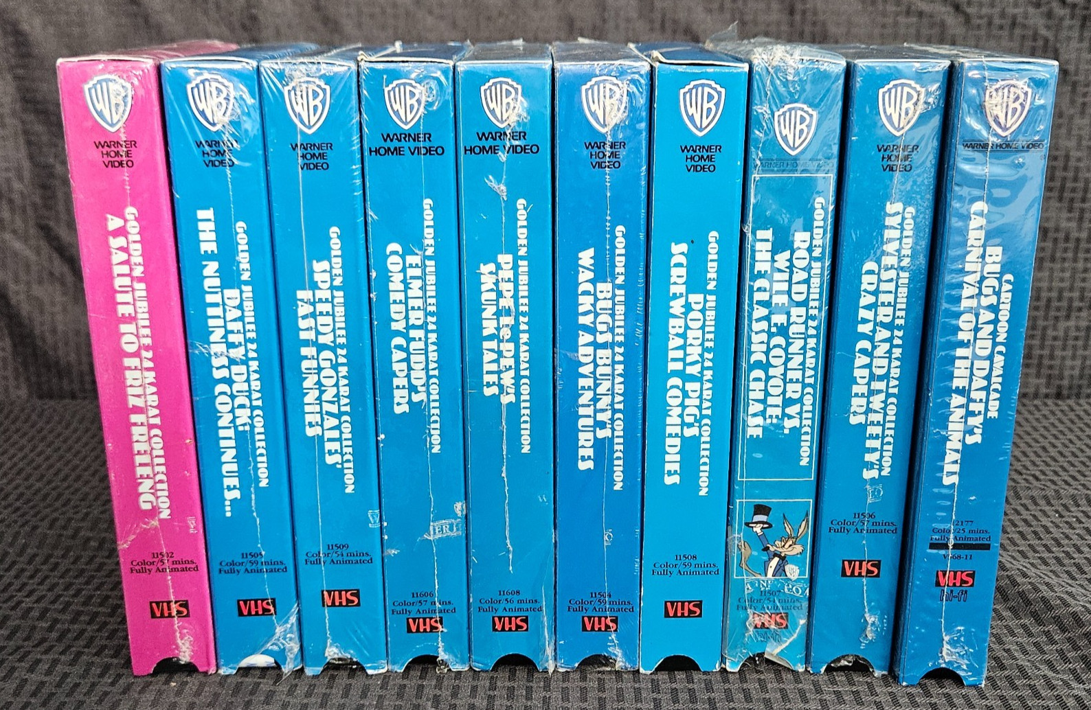 Vtg 1985 Warner Bros Looney Tunes VHS Tapes Golden Jubilee Collection Lot of 10 Vtg 1985 Warner Bros Looney Tunes VHS Tapes Golden Jubilee Collection Lot of 10