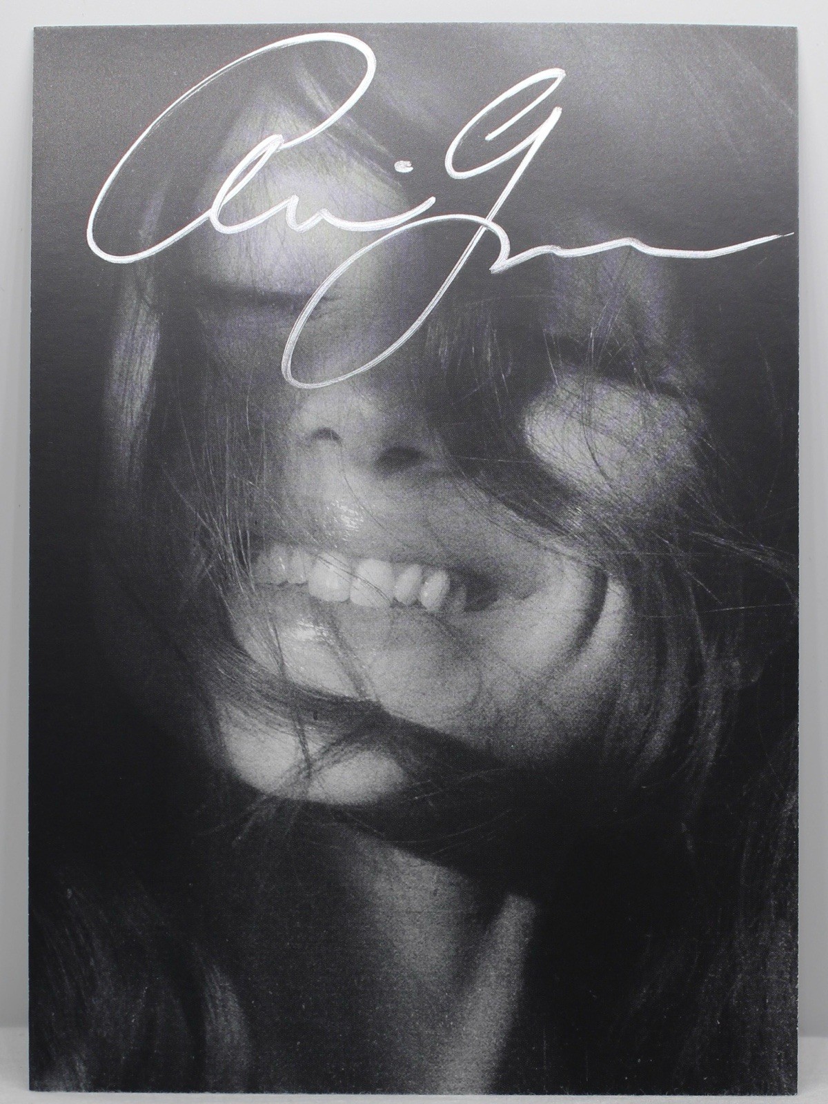 ARIANA GRANDE - Petal Translucent Pearly White Vinyl w/ FULL NAME SIGNED SILVER