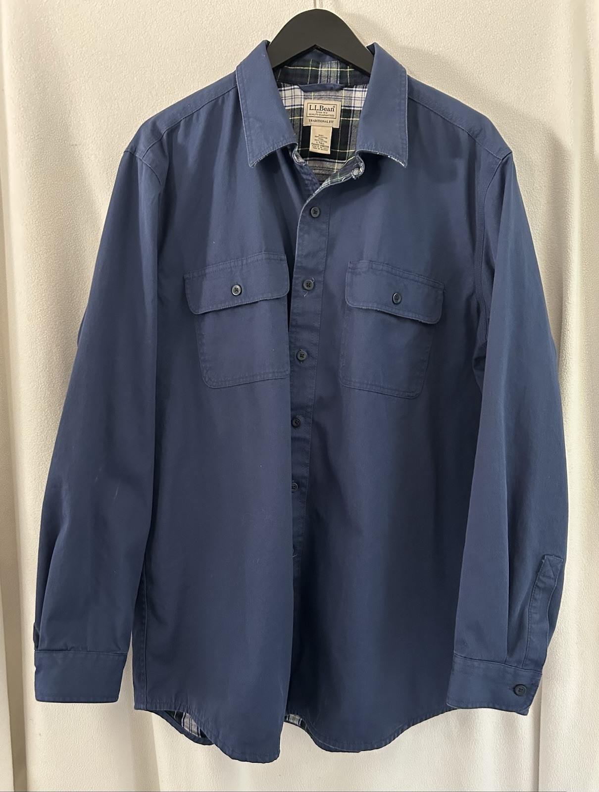 L. L. Bean Men’s Plaid Flannel Lined Tall Large Shirt Vintage L. L. Bean Men’s Plaid Flannel Lined Tall Large Shirt Vintage